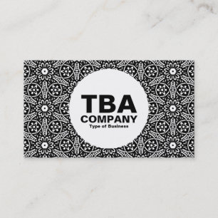 Carte De Visite Cercle - Fleurs géométriques