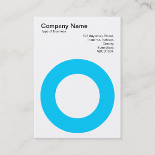 Carte De Visite Cercle Holding - Sky Blue