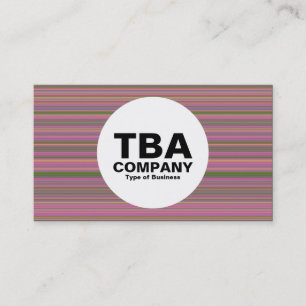 Carte De Visite Cercle - Lignes