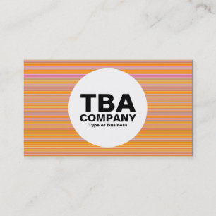 Carte De Visite Cercle - Lignes