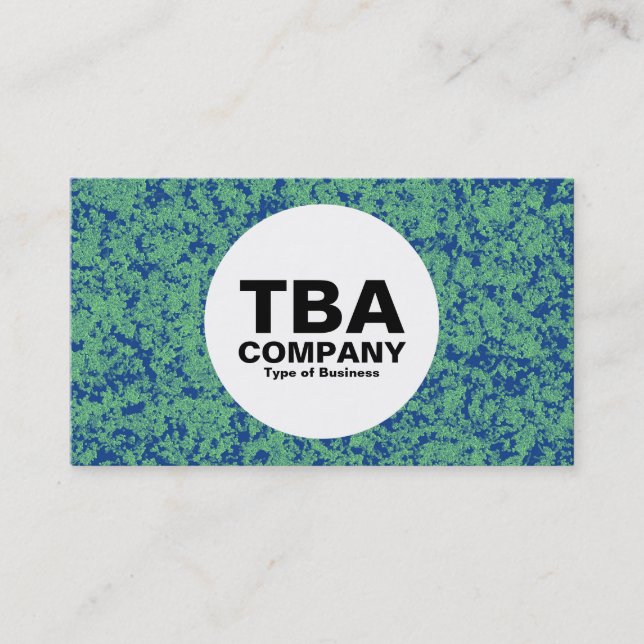 Carte De Visite Cercle - Minéral vert (Devant)