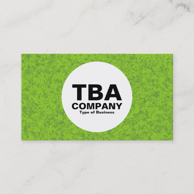 Carte De Visite Cercle - Minéral vert 02 (Devant)
