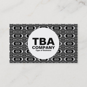 Carte De Visite Cercle - Motif Abstrait