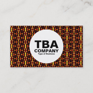 Carte De Visite Cercle - Motif Abstrait