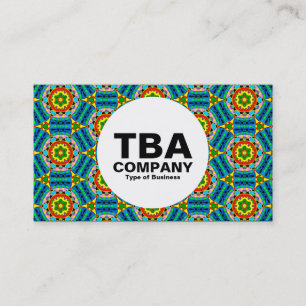 Carte De Visite Cercle - Motif Abstrait