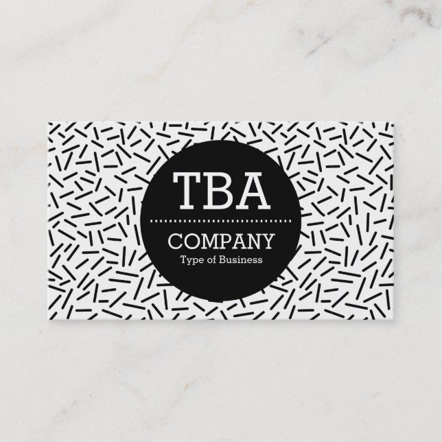 Carte De Visite Cercle noir v2 - Abstrait 300117 (Devant)