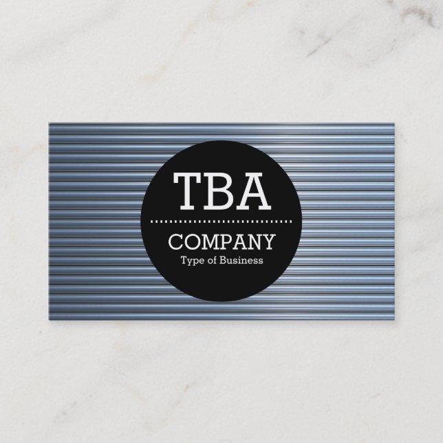 Carte De Visite Cercle noir v2 - Tubes Chrome (Devant)