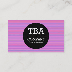 Carte De Visite Cercle noir v2 - Violet brossé