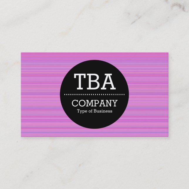 Carte De Visite Cercle noir v2 - Violet brossé (Devant)