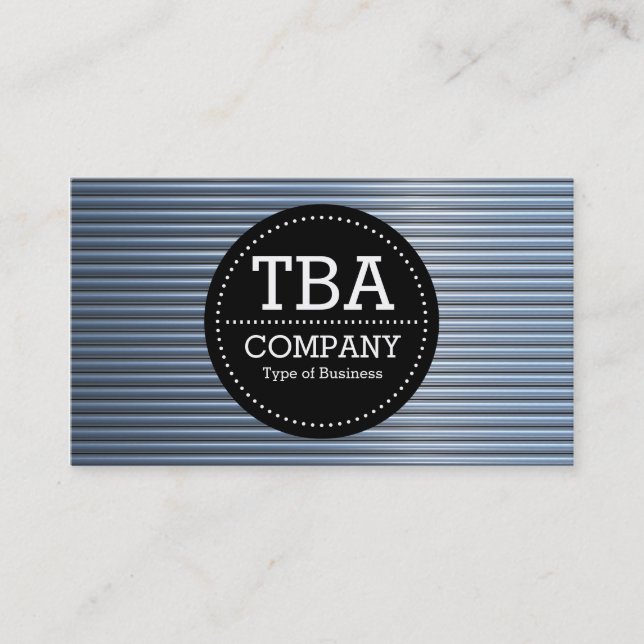 Carte De Visite Cercle noir v3 - Tubes Chrome (Devant)