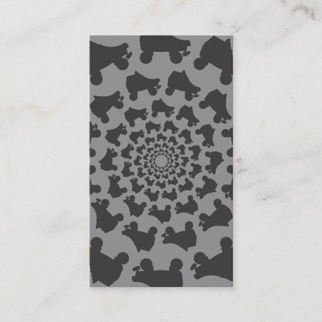 Carte De Visite cercle patiné (Devant)