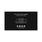 Cercle professionnel noir ajouter votre logo perso