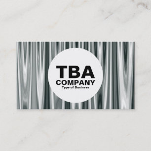 Carte De Visite Cercle - Rideaux en argent 01