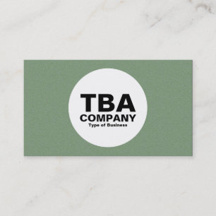 Carte De Visite Cercle - Texture verte