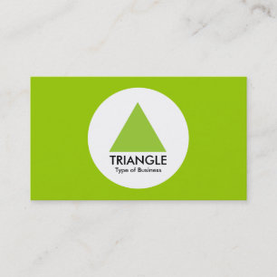 Carte De Visite Cercle - Triangle - Martian Green