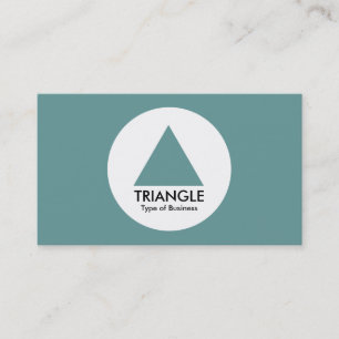Carte De Visite Cercle - Triangle - Vert océan