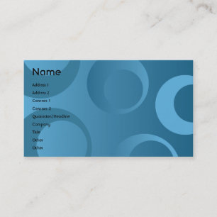 Carte De Visite Cercles bleus - affaires