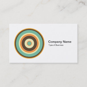 Carte De Visite Cercles Concentriques Colorés 02