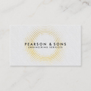 Carte De Visite Cercles d'or Faux