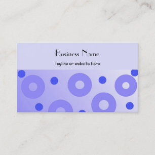 Carte De Visite Cercles et points bleus classe