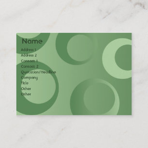 Carte De Visite Cercles verts - potelés