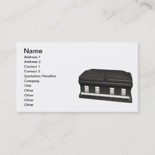 CARTE DE VISITE CERCUEIL