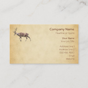 Carte De Visite Cerfs communs avec un regard sale