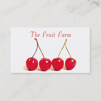 Carte De Visite Cerises