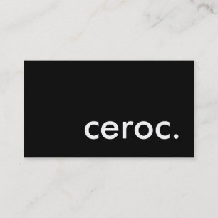 Carte De Visite ceroc.
