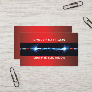 Carte de visite certifiée pour électricien profess
