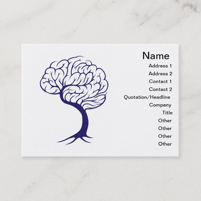 Carte De Visite Cerveau d'arbre (Devant)
