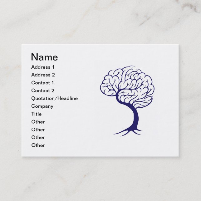 Carte De Visite Cerveau d'arbre (Devant)