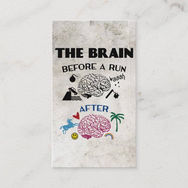 Carte De Visite Cerveau des coureurs (Devant)