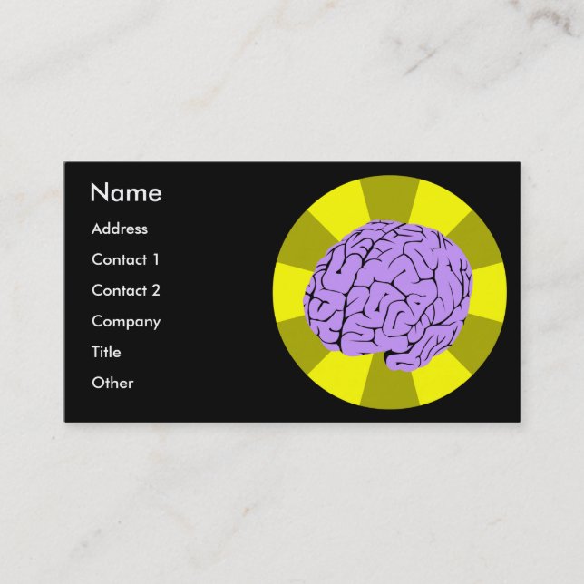 Carte De Visite Cerveau futé (Devant)