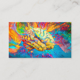 Carte De Visite Cerveau psychédélique