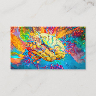 Carte De Visite Cerveau psychédélique