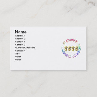 Carte De Visite C'est des quadruplets !