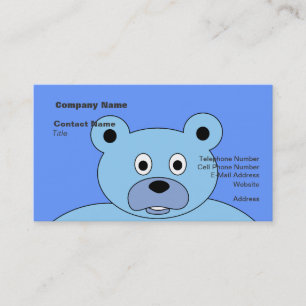 Carte De Visite C'est Un Garçon Bleu Ours