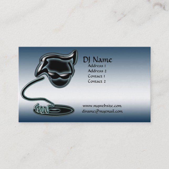 Carte De Visite C'est une chose du DJ (Devant)