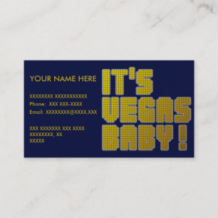 Carte De Visite C'est Vegas Baby !