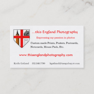 Carte De Visite Cette photographie de l'Angleterre