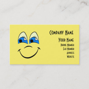 Carte De Visite Chaîne heureuse de visage