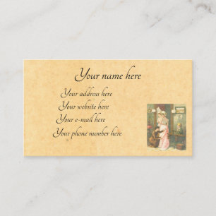 Carte De Visite Chaîne victorienne à coudre