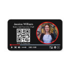 Chaîne Youtube Vlogger Avec Code QR Noir