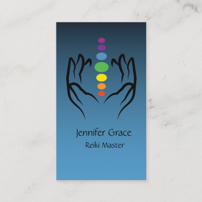 Carte De Visite Chakra Énergie Soins Spirituels (Devant)