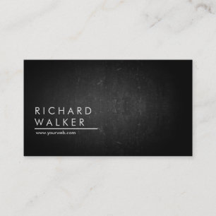 Carte De Visite Chalboard Black board Professional Moderne Élégant