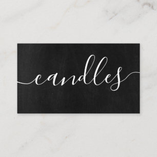 Carte De Visite Chalboard Fusion de cire de cire de chandelle fait