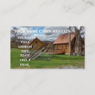 Carte De Visite Chalet de montagne à la campagne