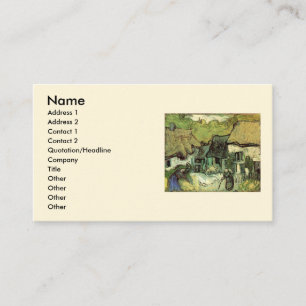 Carte De Visite Chalets à Jorgus par Vincent van Gogh