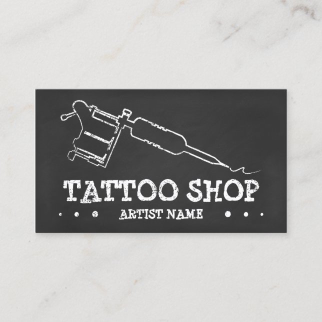 CARTE DE VISITE CHALK TATOO (Devant)